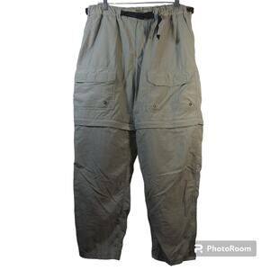 Rei Co Op Green Convertible Pants Outdoors Hiking Ripstop Cargo Size L